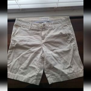 Aeropostale Women's Beige Bermudas